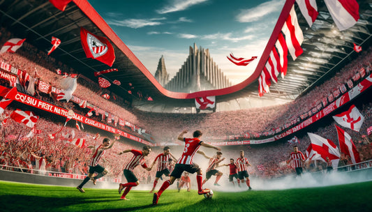 Simulación campo San Mamés Athletic Bilbao fútbol