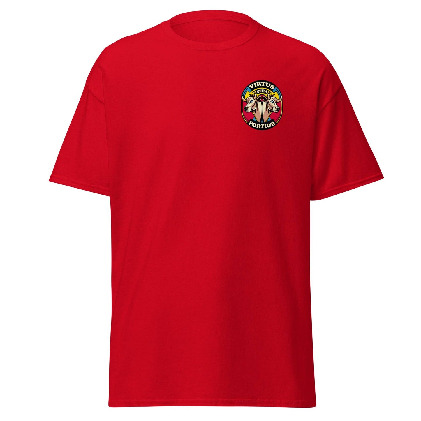 Camiseta roja Andorra equipo fútbol Virtus Unita Fortior front