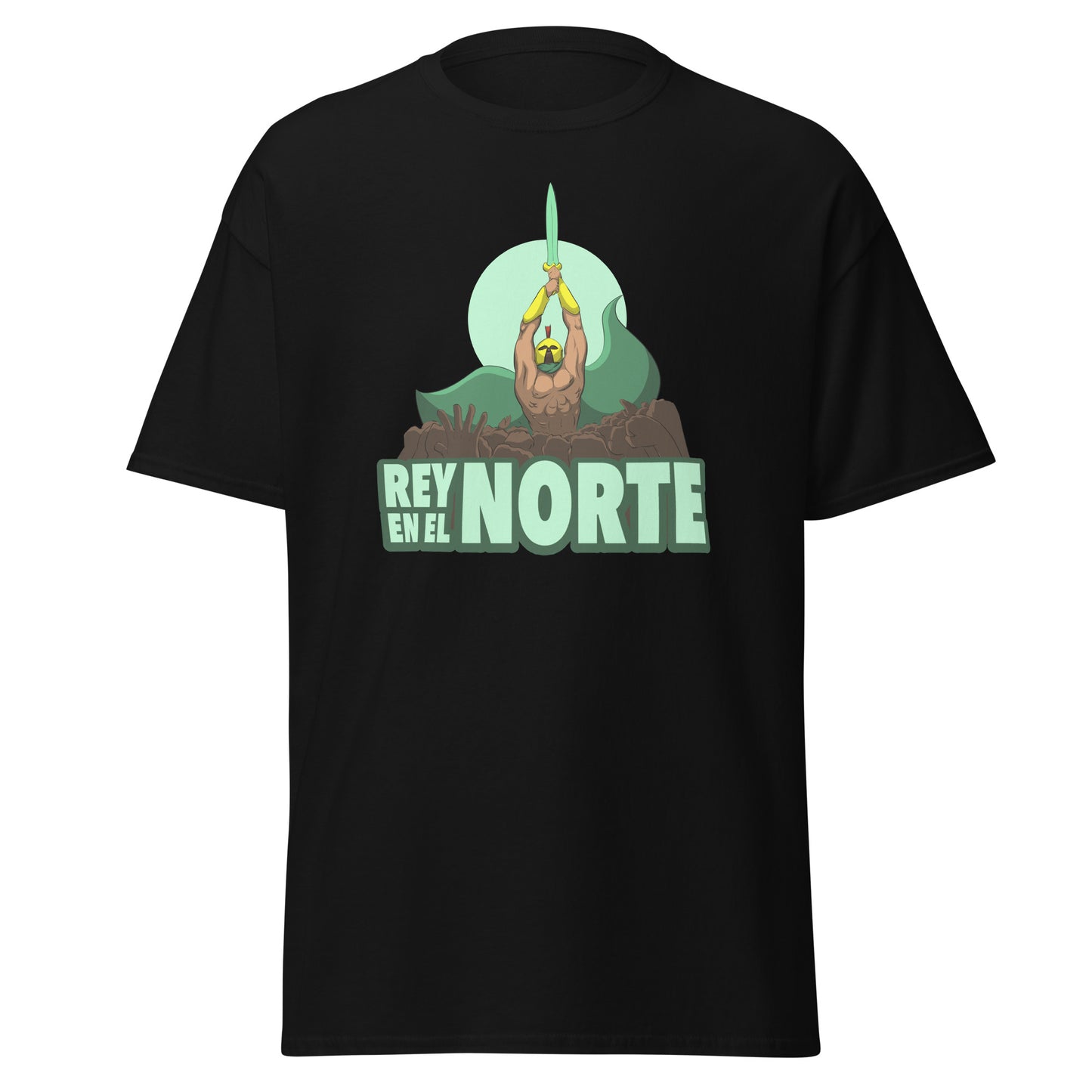 Camiseta Racing Santander negra equipo fútbol Rey en el Norte front