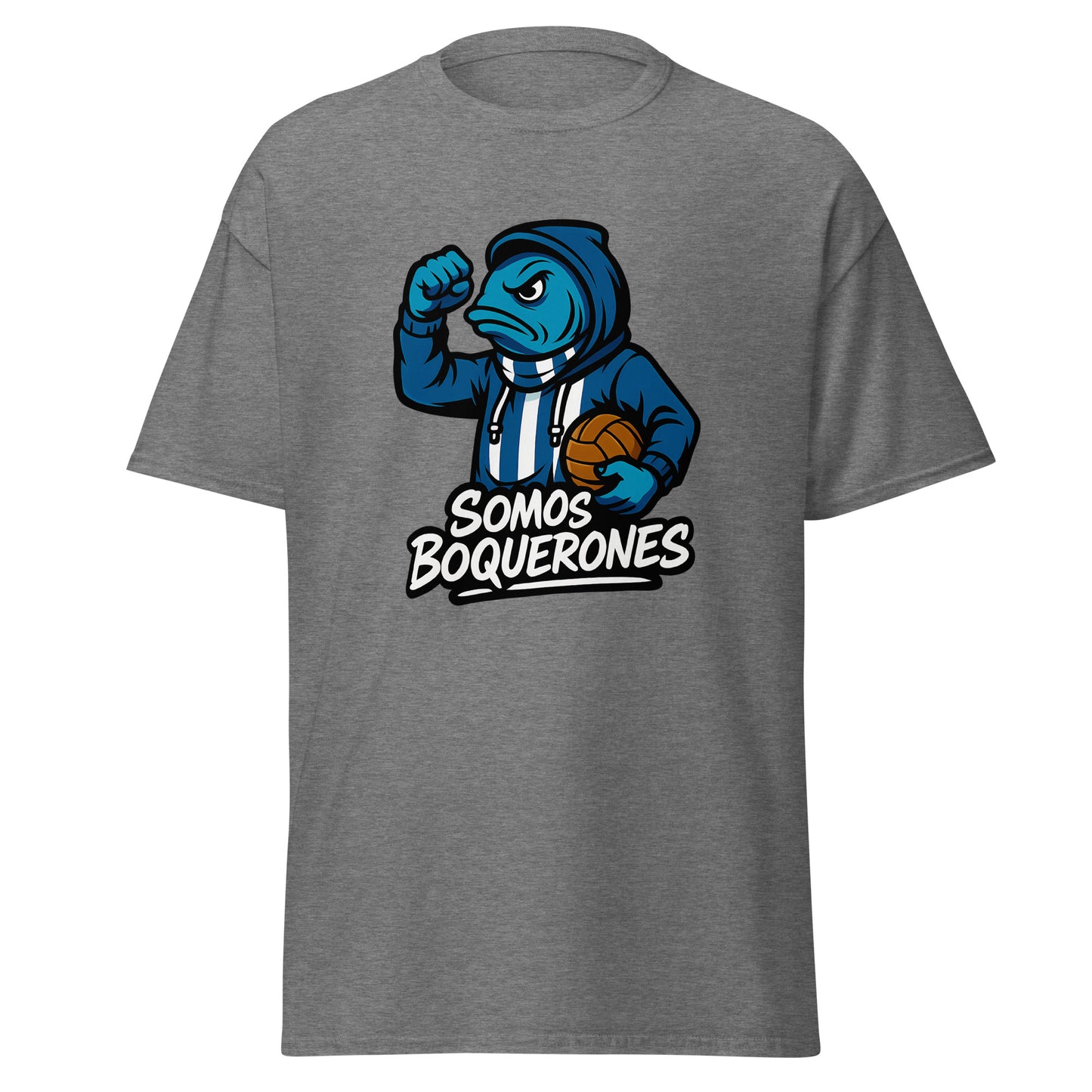 Camiseta Málaga gris equipo fútbol Somos Boquerones front