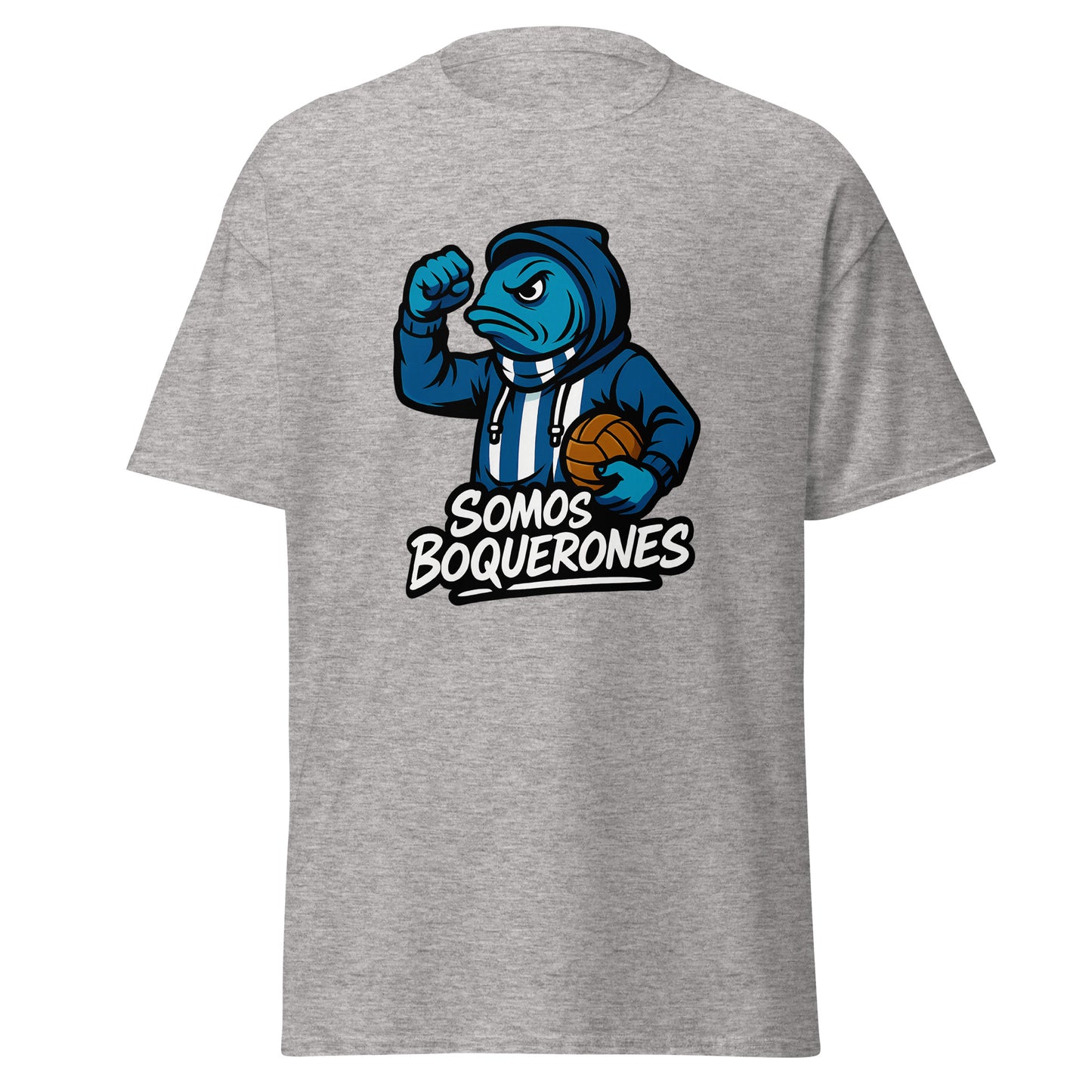 Camiseta Málaga gris claro equipo fútbol Somos Boquerones front