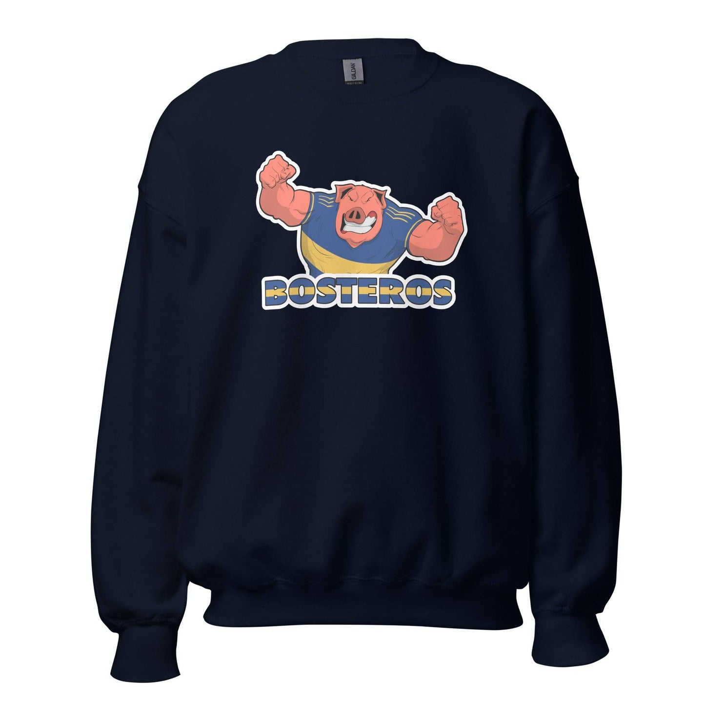 Sudadera Boca Juniors navy equipo fútbol Bosteros con imagen cerdo front
