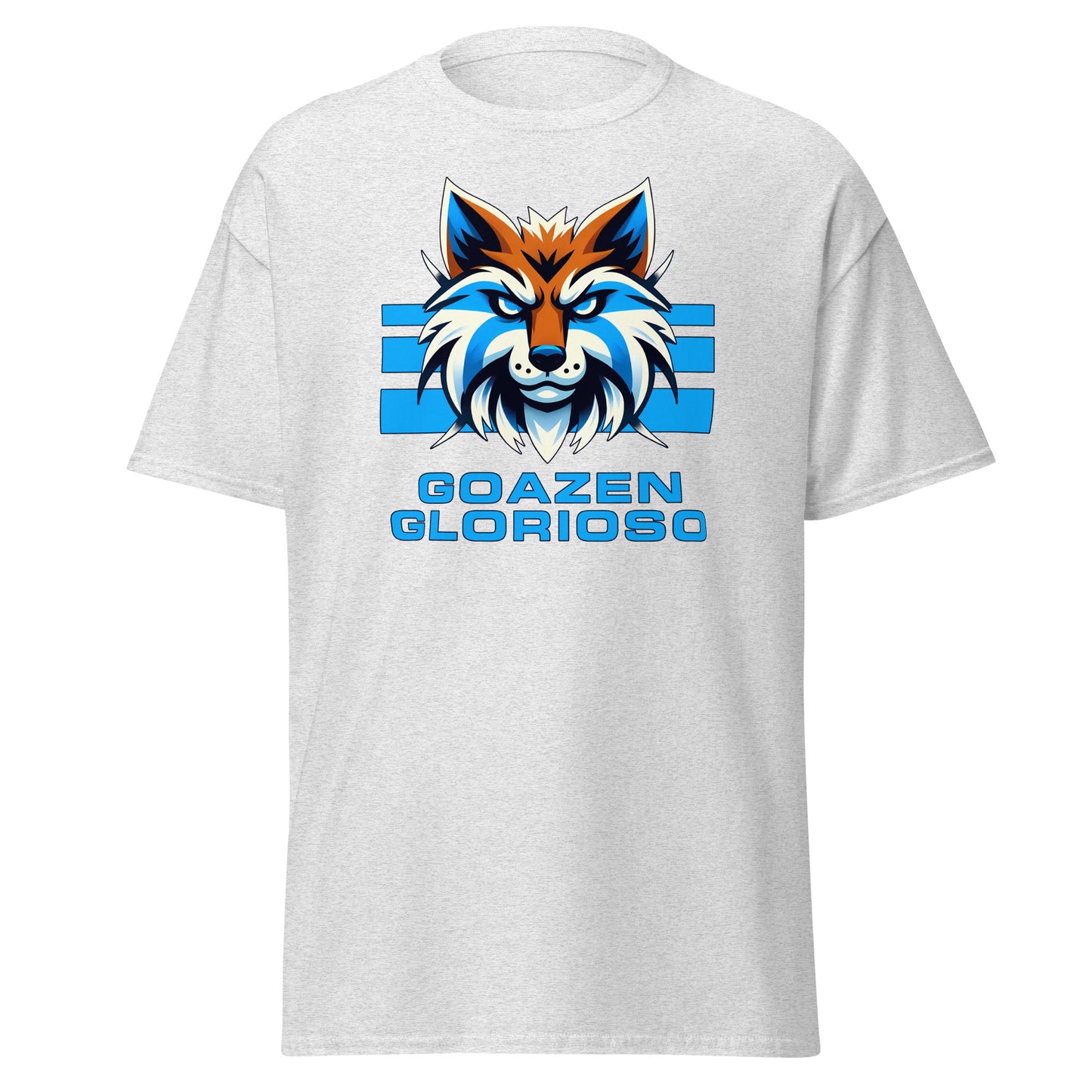 Camiseta blanca Deportivo Alavés equipo fútbol Goazen Glorioso con zorro front