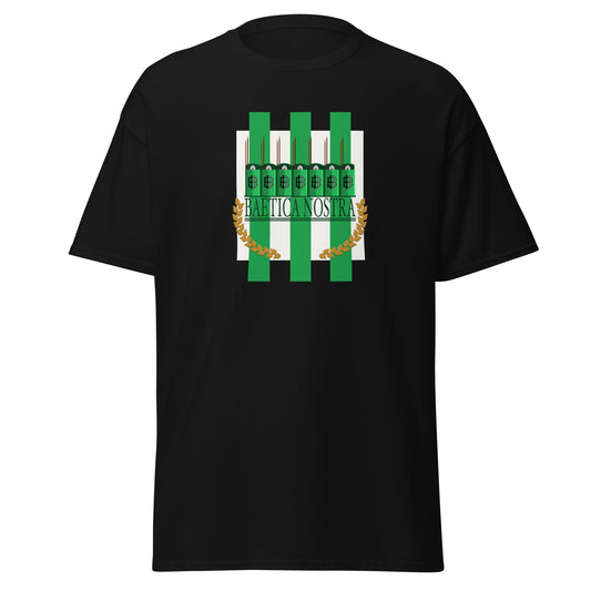 Camiseta negra Betis equipo fútbol Baetica Nostra front