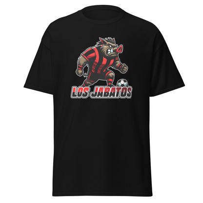 Camiseta negra Mirandés equipo fútbol Los Jabatos con imagen jabalí front