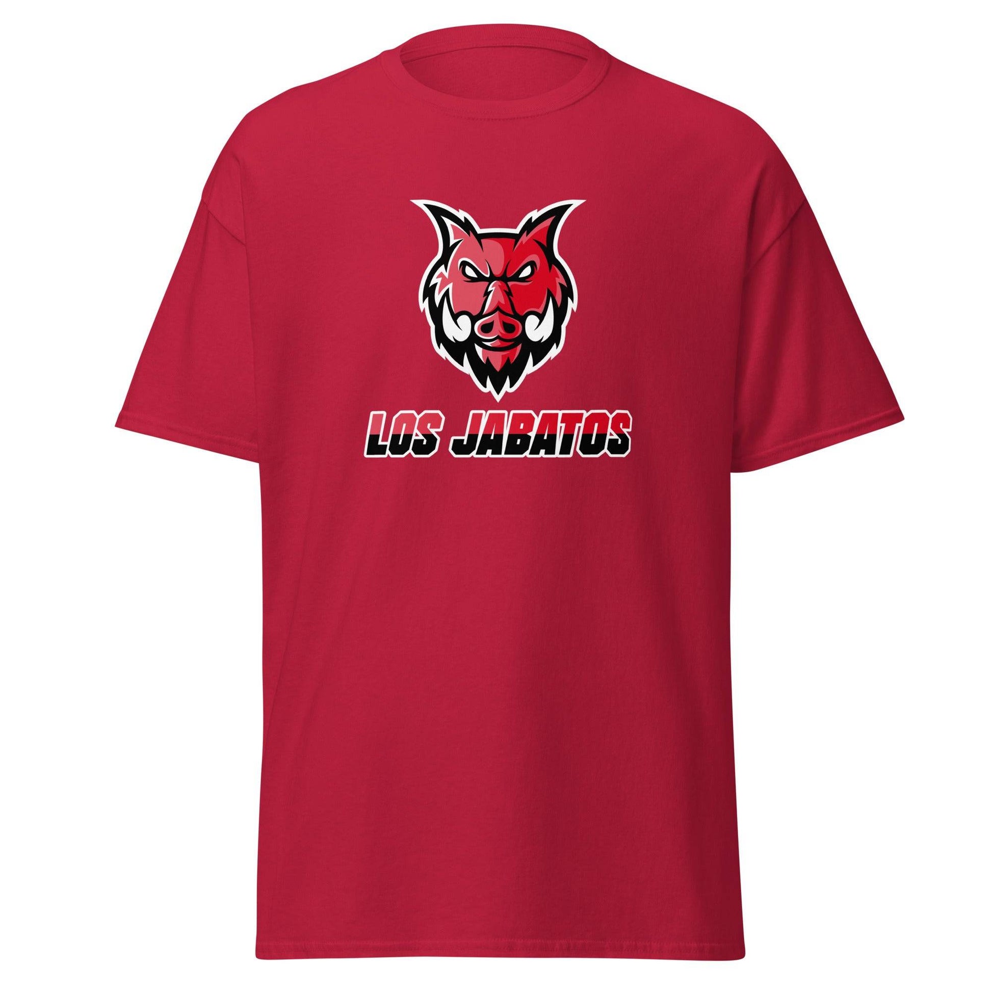 Camiseta roja Mirandés equipo fútbol Los Jabatos con Jabalí front