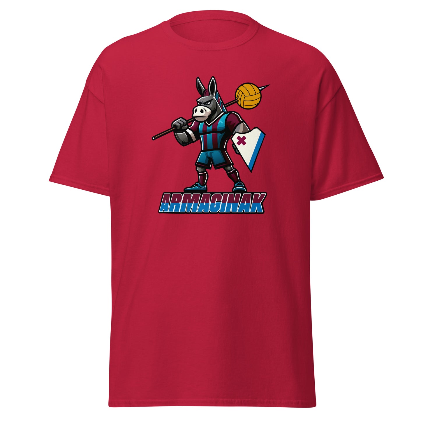 Camiseta Eibar cardinal equipo fútbol Armaginak! Asno Asto armeros front