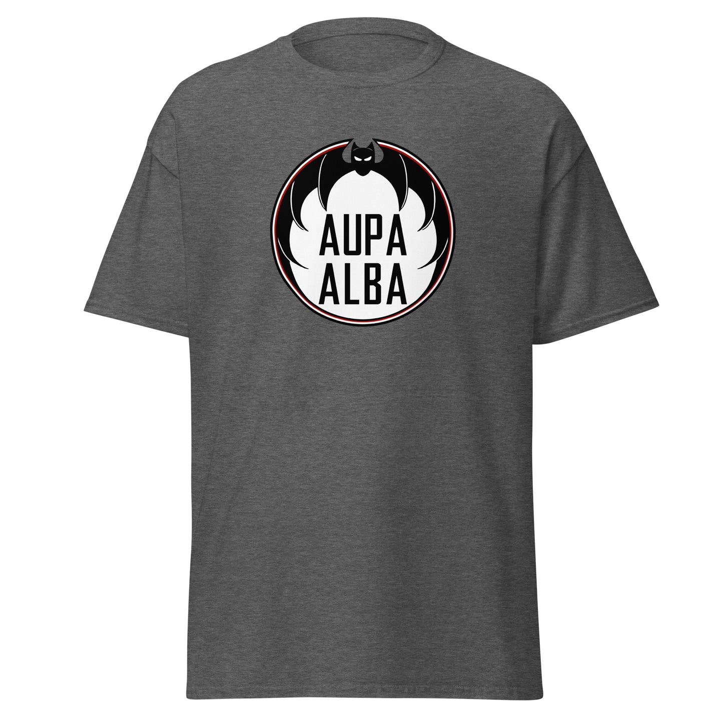 Camiseta gris Albacete equipo fútbol Aupa Alba Murciélago front