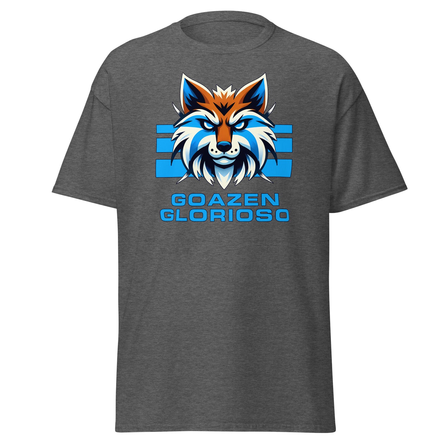 Camiseta gris Deportivo Alavés equipo fútbol Goazen Glorioso con zorro front