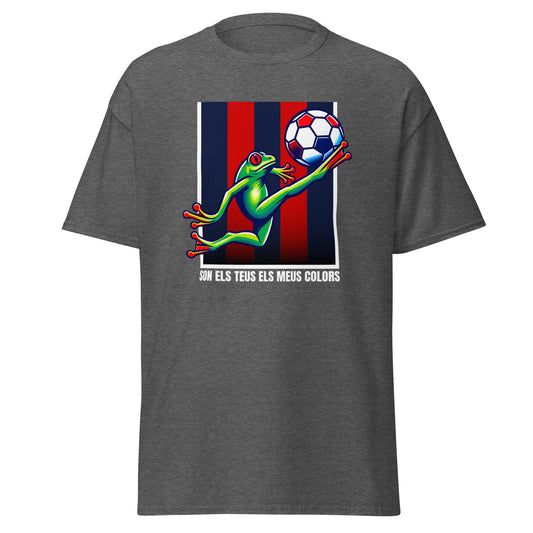 Camiseta gris Levante equipo fútbol Son el teus els meus colors con granota front