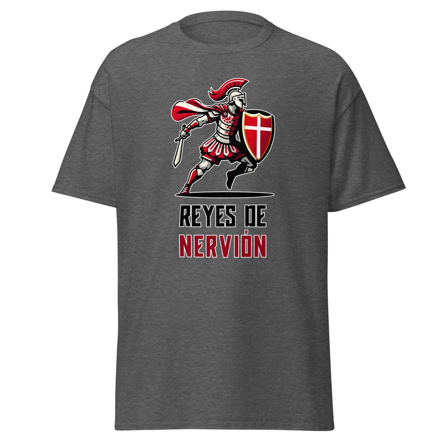 Camiseta gris Sevilla equipo fútbol Gladiador Reyes de Nervión front