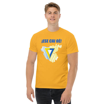 Camiseta amarilla Cádiz equipo fútbol Ese Cai Oé front