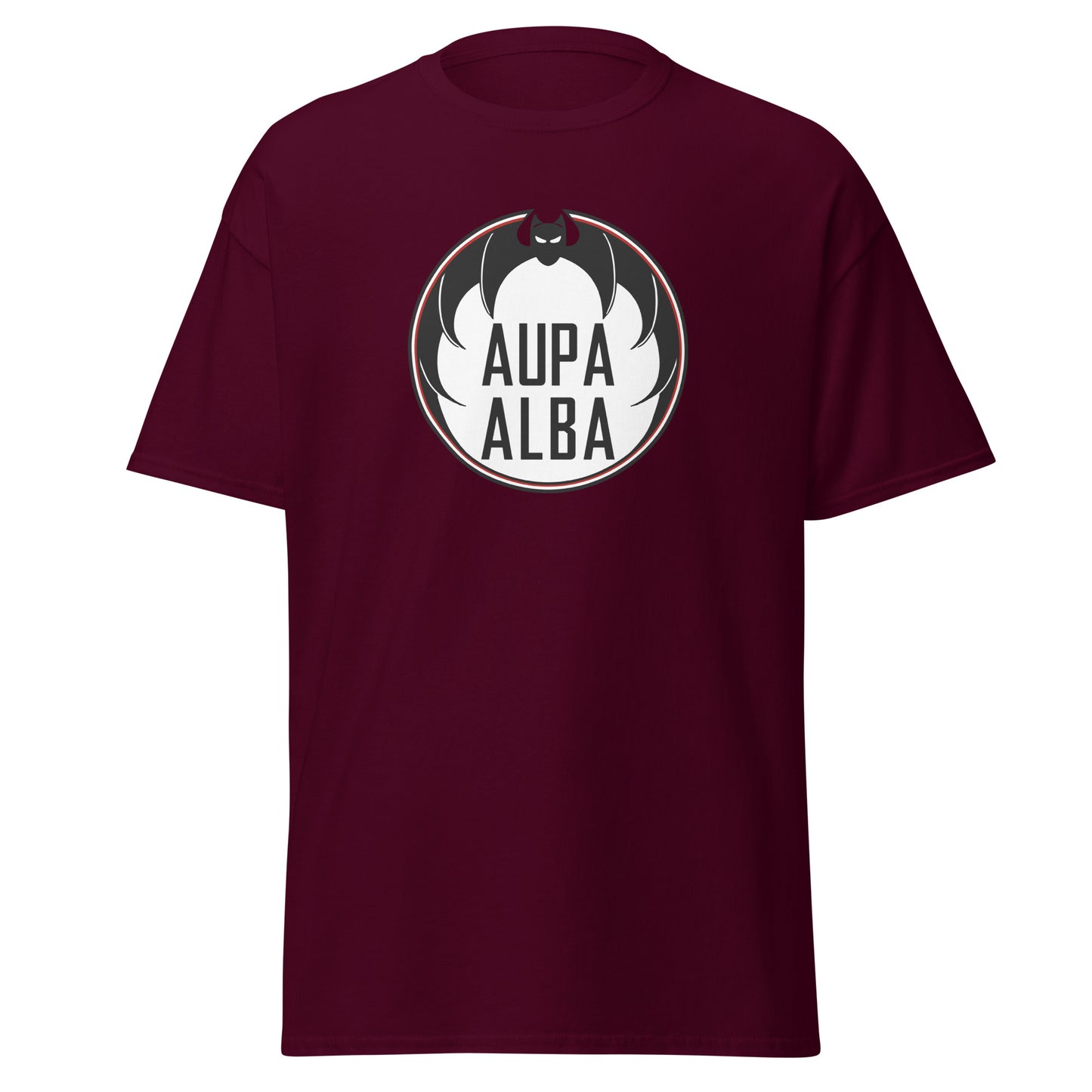 Camiseta marrón Albacete equipo fútbol Aupa Alba Murciélago front