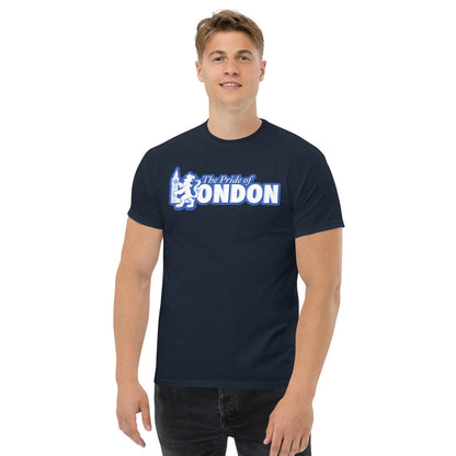 Camiseta navy Chelsea equipo fútbol The pride of London león front