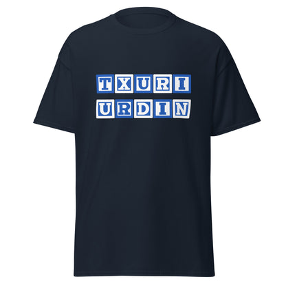 Camiseta navy Real Sociedad equipo fútbol Txuri Urdin front