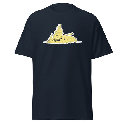 Camiseta navy Villareal equipo fútbol Submarino Groguet front