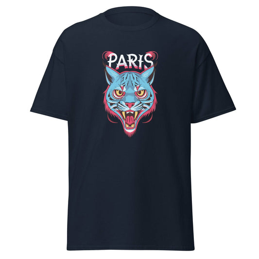 Camiseta navy Paris Saint-Germain equipo fútbol con lince front