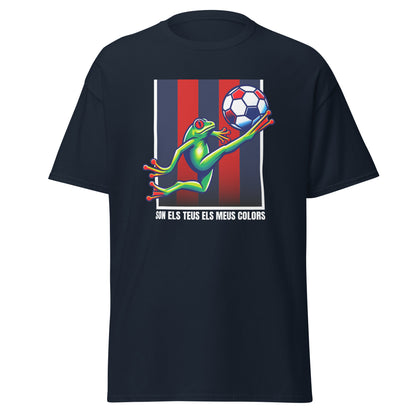 Camiseta navy Levante equipo fútbol Son el teus els meus colors con granota front