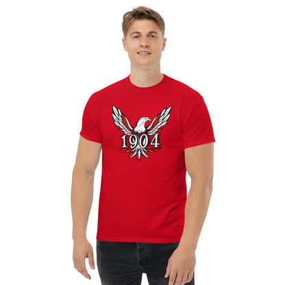 Camiseta roja Benfica equipo fútbol 1904 con imagen águila front