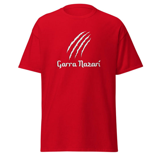 Camiseta roja Granada equipo fútbol Garra Nazarí front