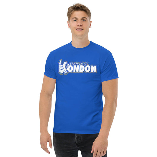 Camiseta azul Chelsea equipo fútbol The pride of London león front