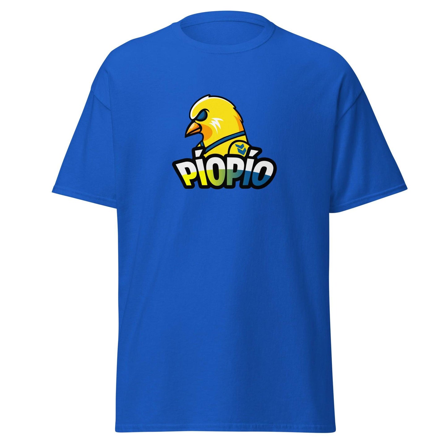 Camiseta azul Las Palmas equipo fútbol PioPio canario front