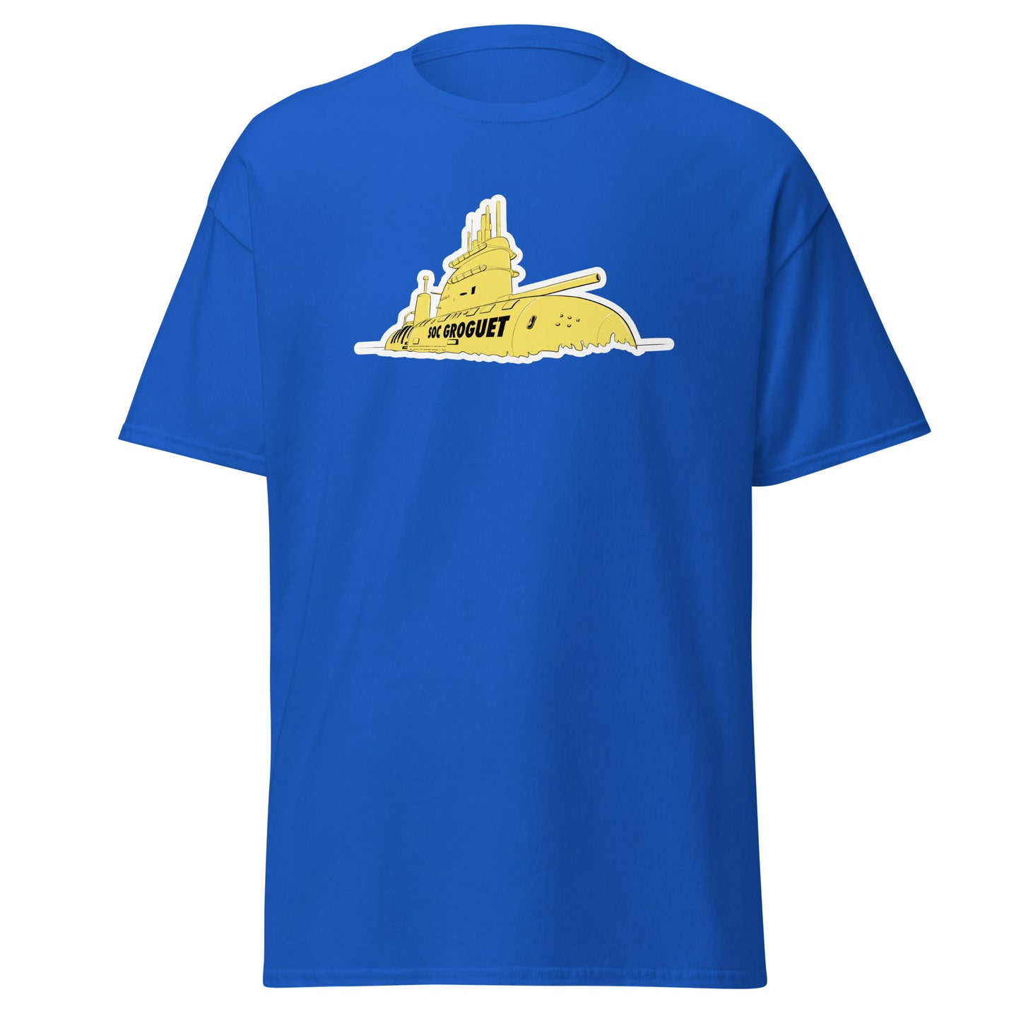 Camiseta azul Villareal equipo fútbol Submarino Groguet front