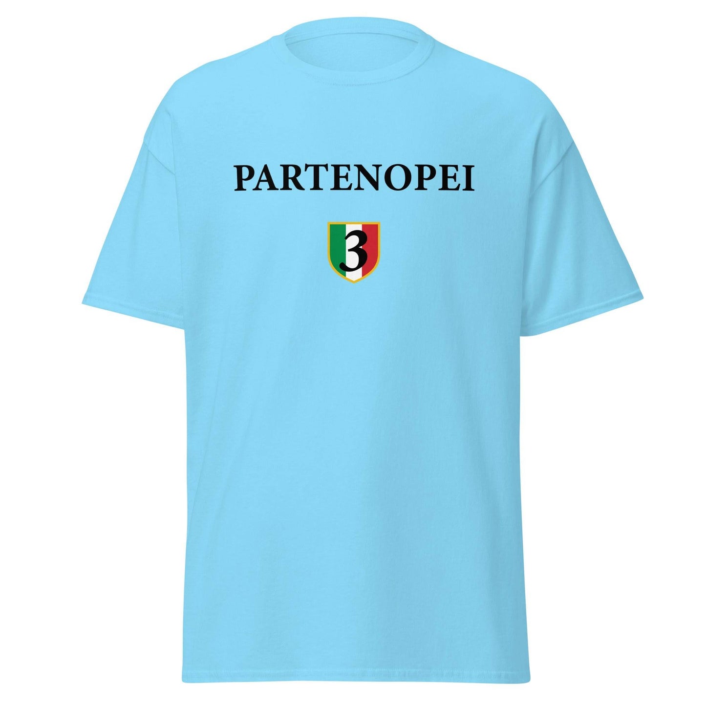 Camiseta azul Napoli equipo fútbol Partenopei scudeto front