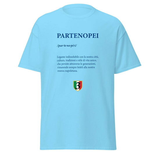 Camiseta azul Napoli equipo fútbol Partenopei front