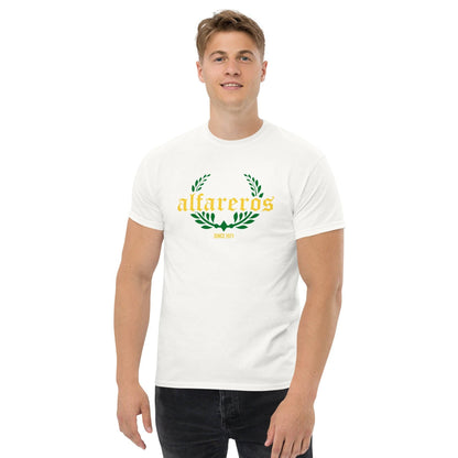 Camiseta blanca Alcorcón equipo fútbol Alfareros front