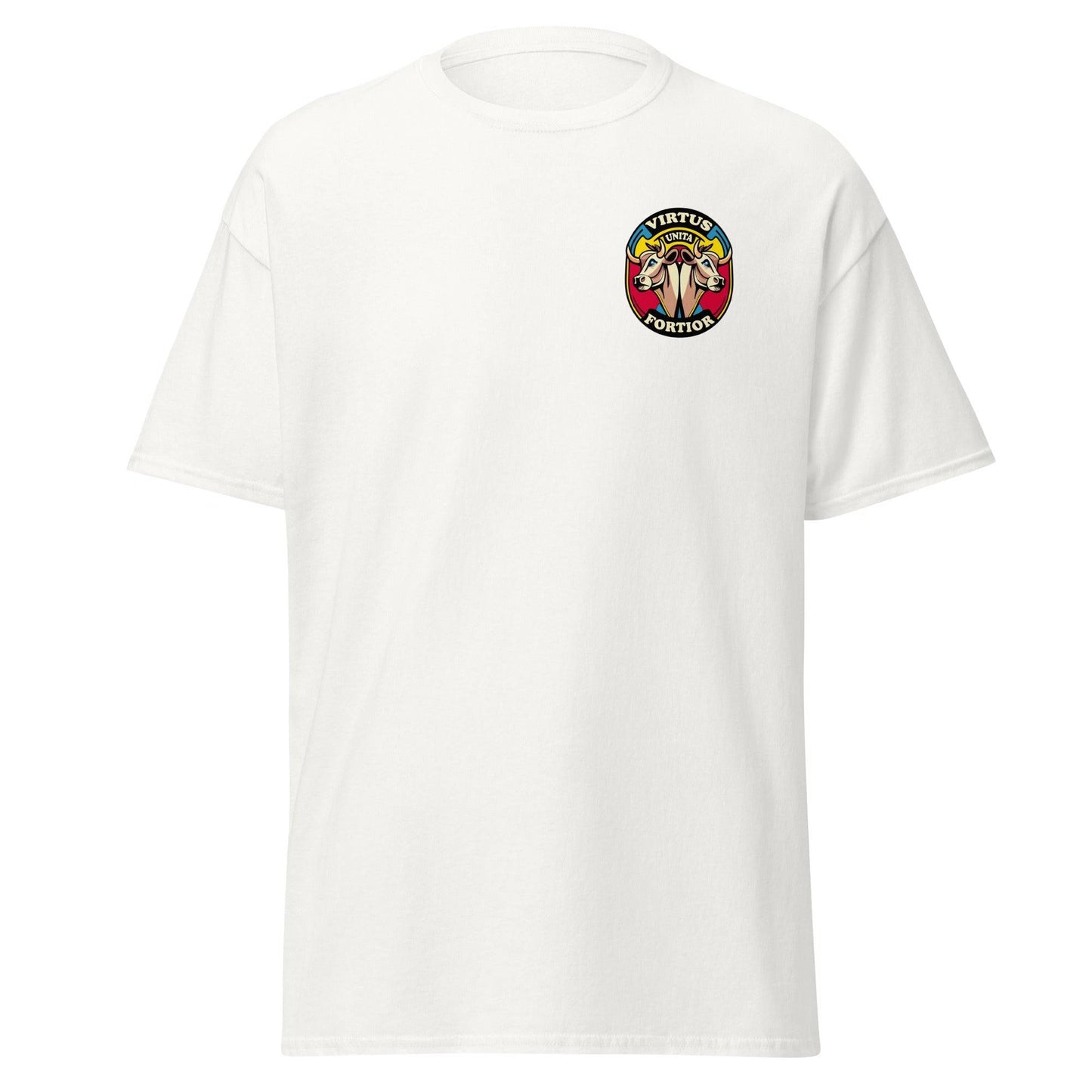 Camiseta blanca Andorra equipo fútbol Virtus Unita Fortior front