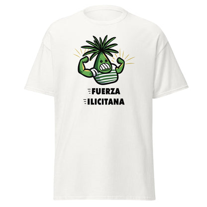 Camiseta blanca Elche equipo fútbol Fuerza Ilicitana Palmera front