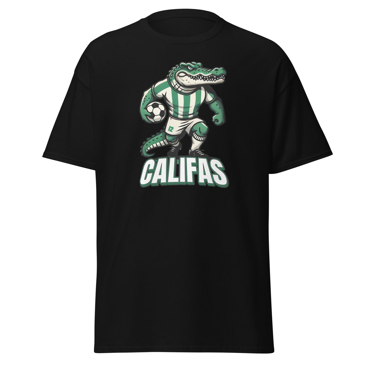 Camiseta Córdoba negra equipo fútbol Califas con cocodrilo front