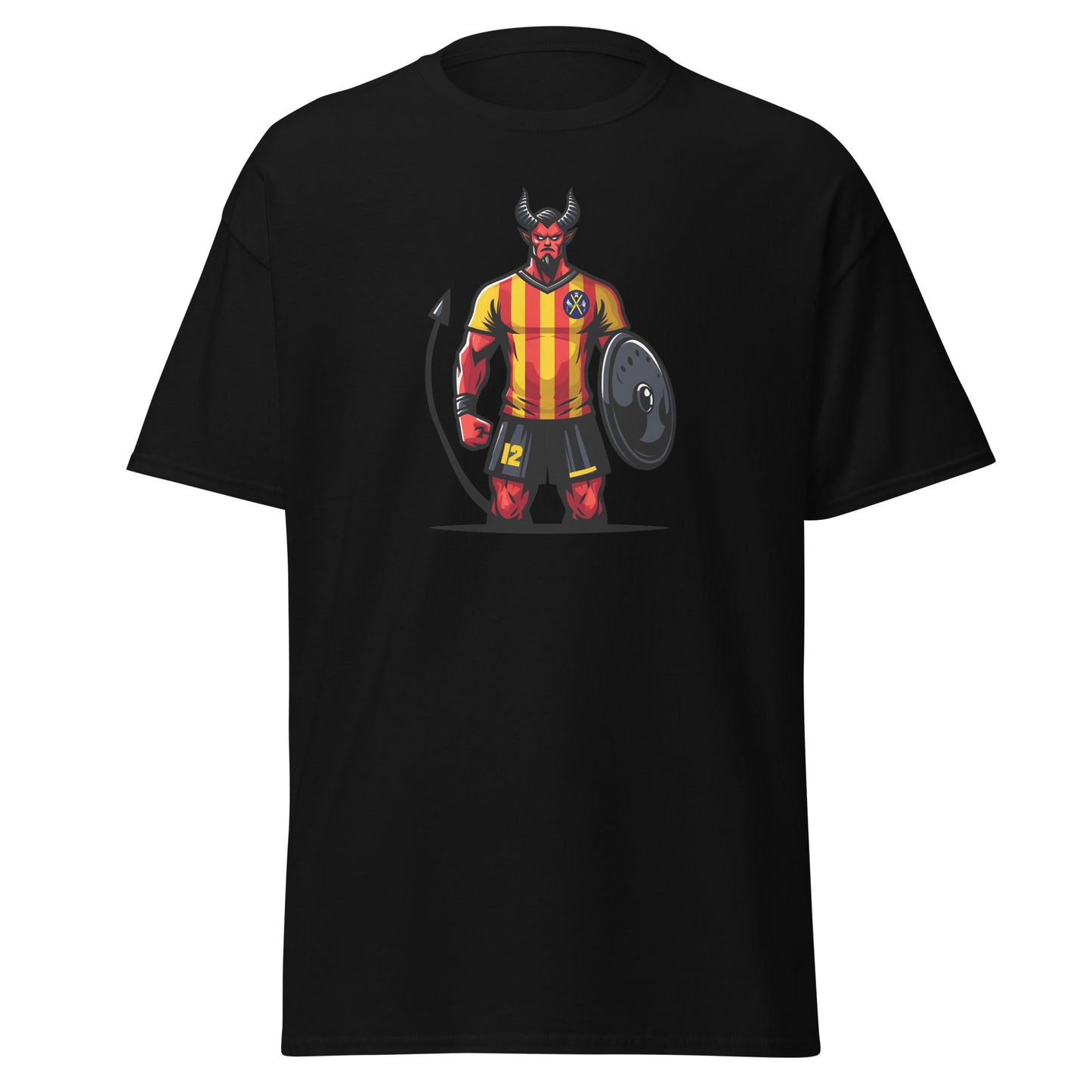 Camiseta Sant Andreu negra equipo fútbol imagen de Diable front