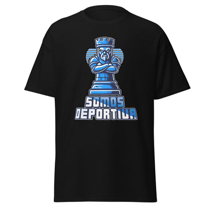 Camiseta Ponferradina negra equipo fútbol Somos Deportiva front