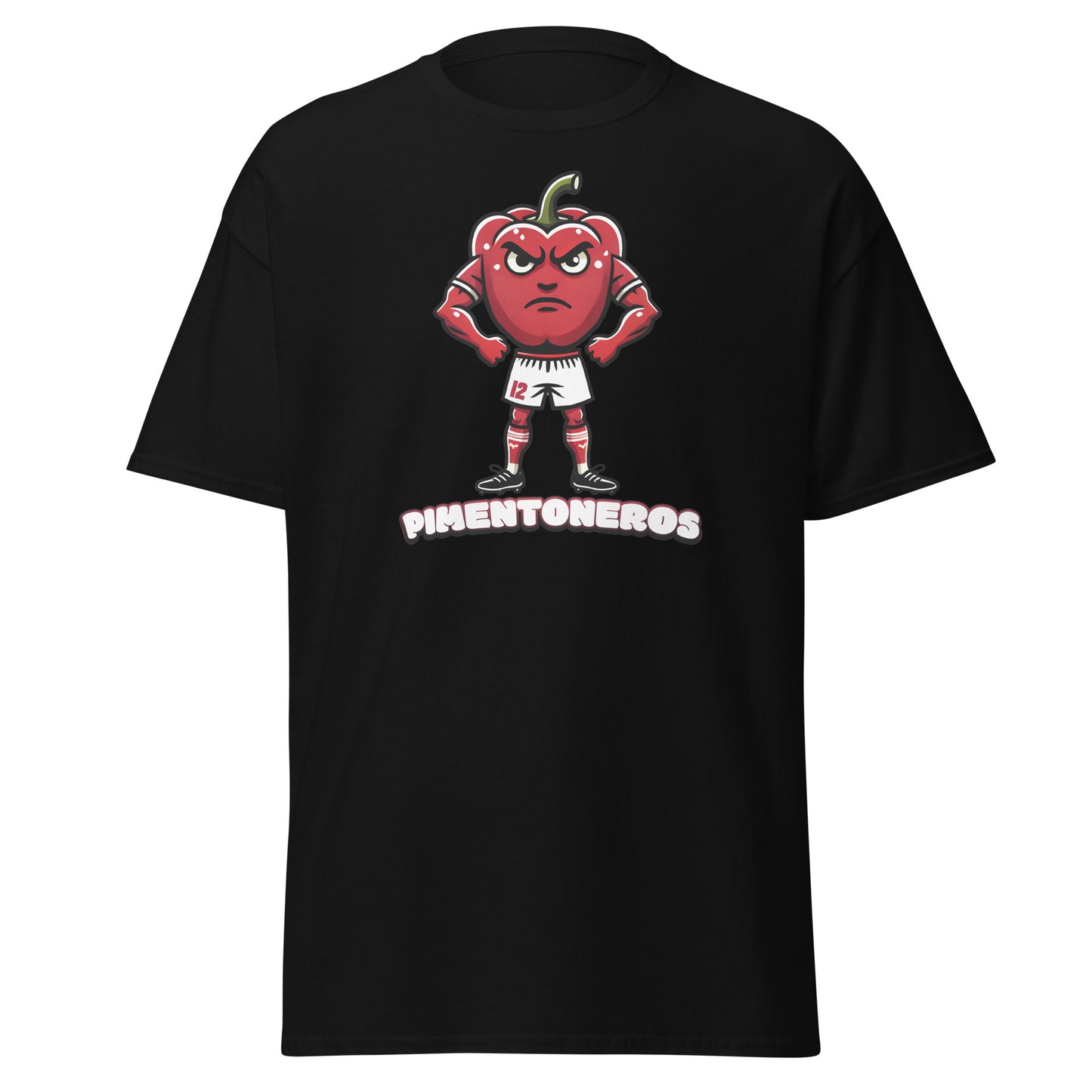 Camiseta Murcia negra equipo fútbol Pimentoneros front