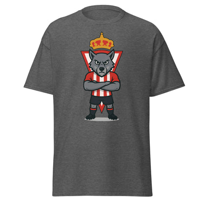 Camiseta Sporting Gijón gris oscuro equipo fútbol imagen Lobo front