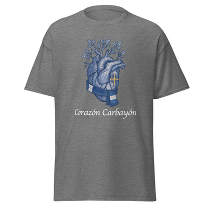 Camiseta Oviedo gris equipo fútbol Corazón Carbayón con imagen corazón front