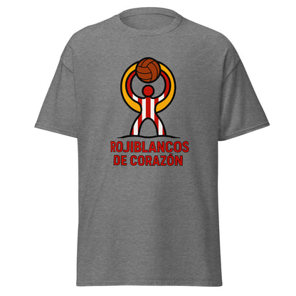 Camiseta Almería gris equipo fútbol Rojiblancos de Corazón front