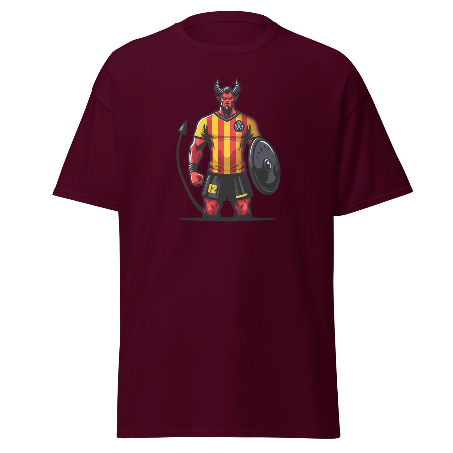 Camiseta Sant Andreu granate equipo fútbol imagen de Diable front