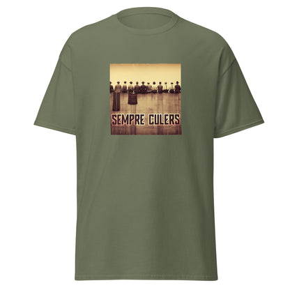 Camiseta Barcelona verde Sempre Culers campo de Les Corts front