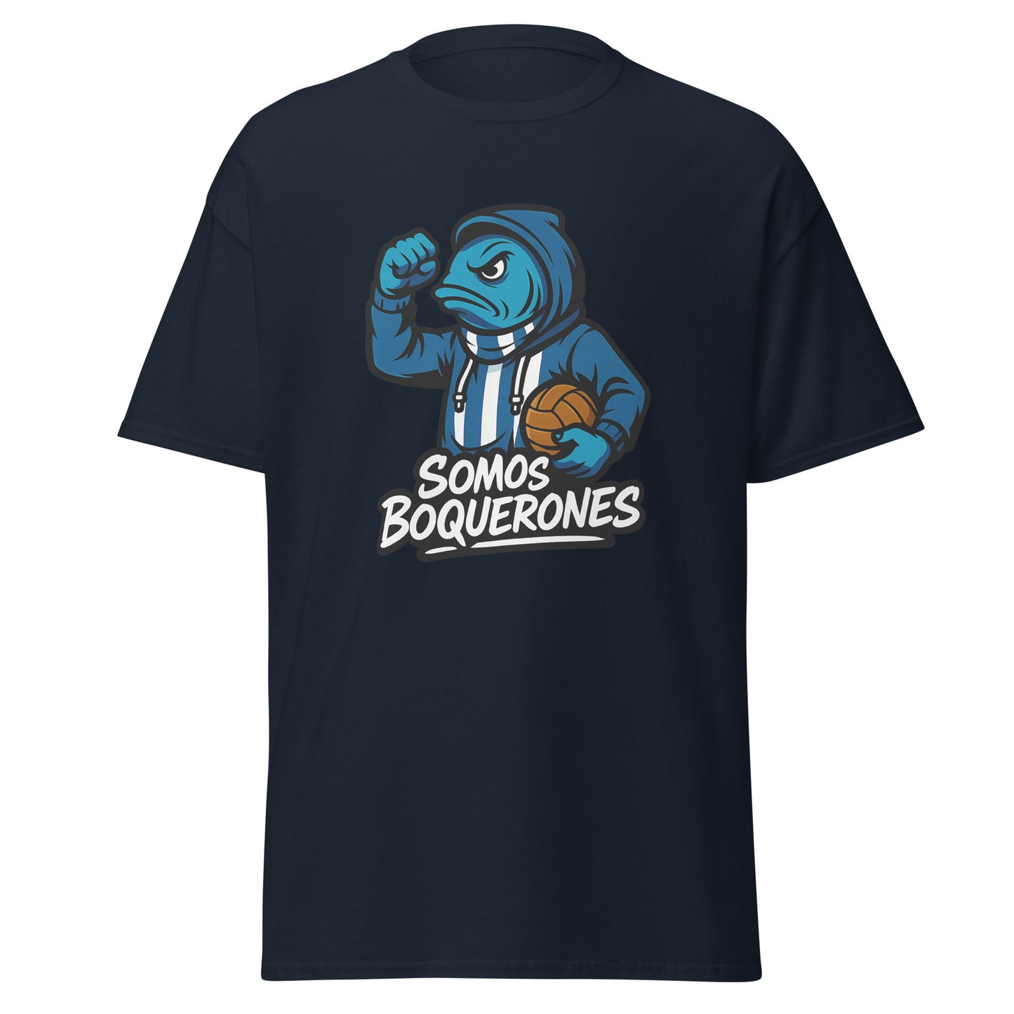 Camiseta Málaga navy equipo fútbol Somos Boquerones front