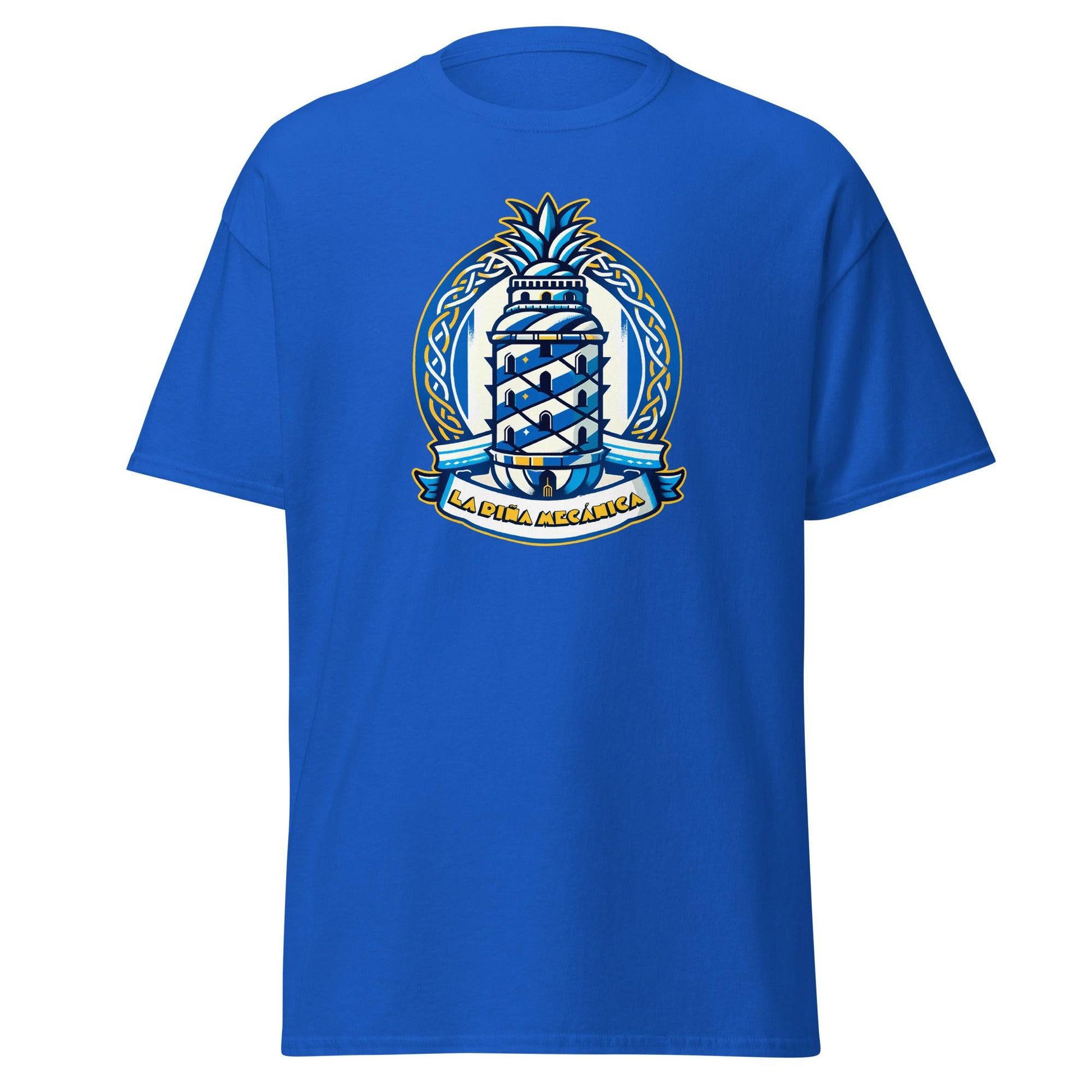 Camiseta Deportivo Coruña azul equipo fútbol Piña Mecánica front