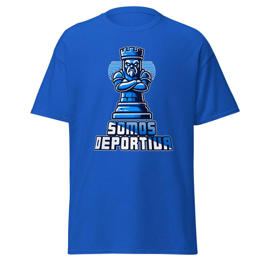 Camiseta Ponferradina azul equipo fútbol Somos Deportiva front