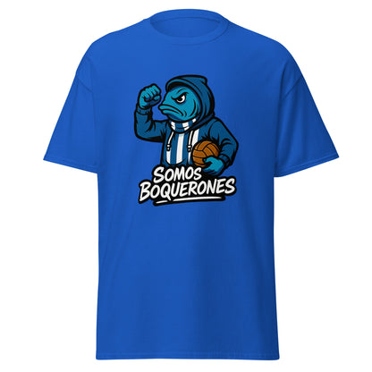 Camiseta Málaga azul equipo fútbol Somos Boquerones front