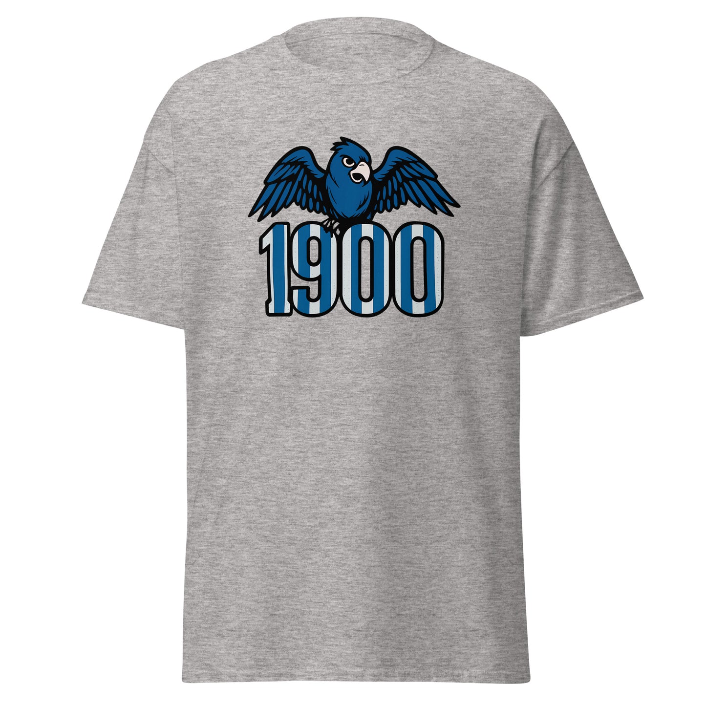 Camiseta Espanyol gris claro equipo fútbol 1900 con periquito front