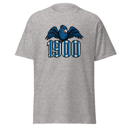 Camiseta Espanyol gris claro equipo fútbol 1900 con periquito front