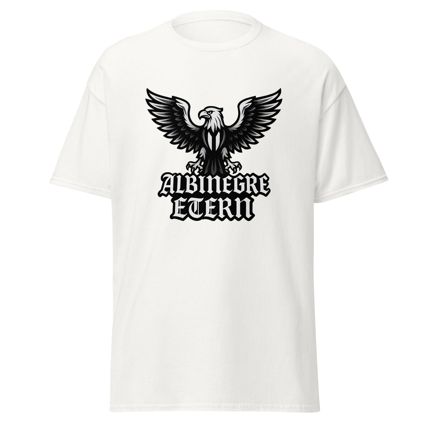 Camiseta Castellón blanca equipo fútbol Albinegre Etern con imagen áliga front