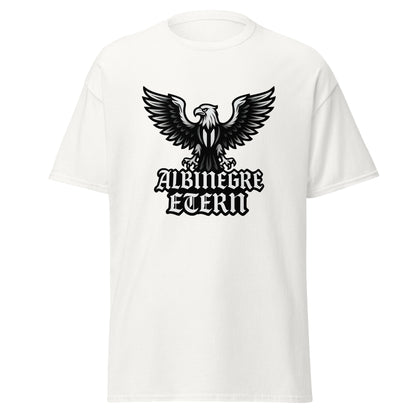 Camiseta Castellón blanca equipo fútbol Albinegre Etern con imagen áliga front