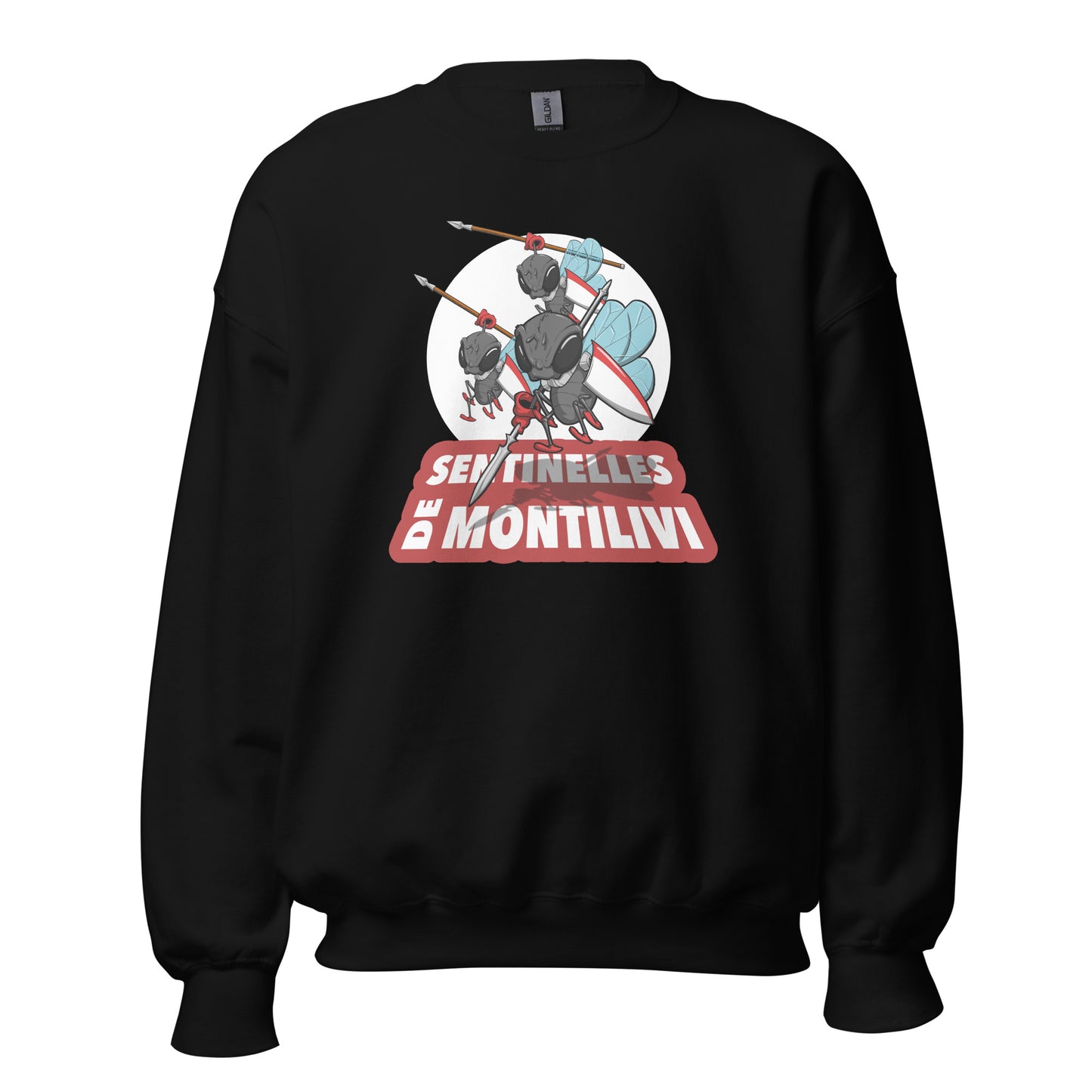 Sudadera Girona negra equipo fútbol Sentinelles Montillivi Sisa front